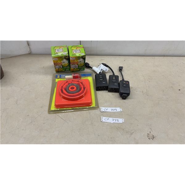 Woods Outdoor Programmable Timers, Knock Down Fly Bee Gone Traps, Visibility Kit, and More