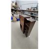 Image 6 : Vintage Wooden Secretary Desk with Drop-Front Writing Surface and Flanking Bookshelves 46 x 46 x