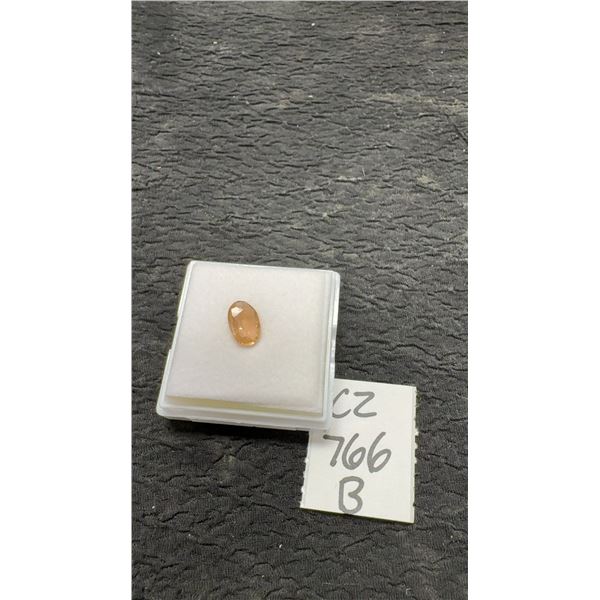 3.0 Carat Natural Imperial Topaz Untreated Oval Cut Gemstone, 7.2 x 10.9 Millimeters