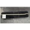 Image 1 : Platinum-Plated 7.0mm Cuban Link Bracelet, Adjustable 7" - 8.5" Long