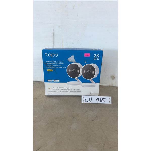 TP-Link Tapo C120 2K QHD Indoor/Outdoor Home Security Wi-Fi Camera Two-Pack