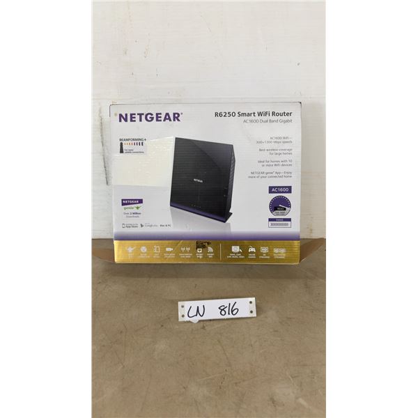 Netgear R6250 AC1600 Dual Band Gigabit Smart WiFi Router with Beamforming and More