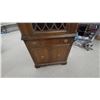 Image 4 : Walnut Krug Glass Door China Cabinet 74 x 30 x 15"