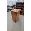 Image 2 : Oak Five-Drawer Chest of Drawers with Brass Bail Pulls 45 x 33 x 17"