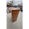 Image 6 : Oak Five-Drawer Chest of Drawers with Brass Bail Pulls 45 x 33 x 17"