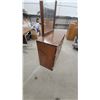 Image 4 : Traditional Pine 6 Drawer Dresser 31 x 44 x 16" with Mirror 28 x 40" and Brass Hardware