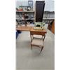 Image 1 : Singer 401A Slant-O-Matic Sewing Machine in Cabinet with Stool, Circa 1960