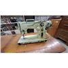 Image 2 : Singer 401A Slant-O-Matic Sewing Machine in Cabinet with Stool, Circa 1960