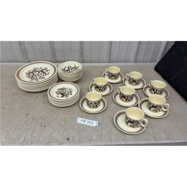 J & G Meakin Applegrove Trend Oven to Tableware Dinnerware 40 Piece Set, Made in England