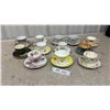 Image 1 : Collection of Twelve Vintage Bone China Teacup and Saucer Sets