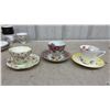 Image 4 : Collection of Twelve Vintage Bone China Teacup and Saucer Sets