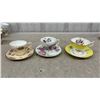 Image 6 : Collection of Twelve Vintage Bone China Teacup and Saucer Sets