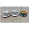 Image 9 : Collection of Twelve Vintage Bone China Teacup and Saucer Sets