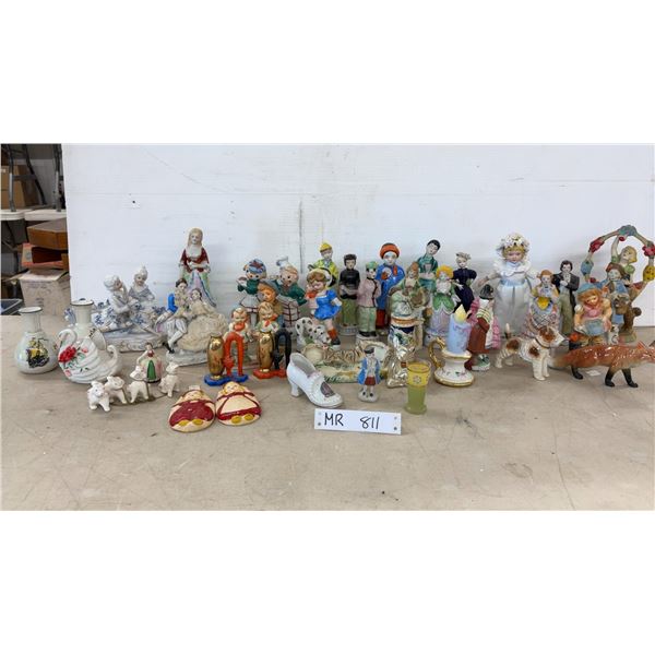 Collection of Porcelain and Ceramic Figurines, and Decorative Objects