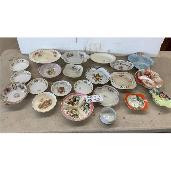 Collection of Vintage Porcelain Dishes, Bowls, and Serving Pieces and More