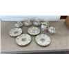 Image 1 : Mitterteich Bavaria Floral Bouquet Dinnerware Set with Cups, Saucers, and More