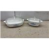 Image 2 : Corning Ware Cornflower Blue Casserole Dishes, Pyrex, Enamelware Pie Plates & More