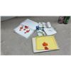 Image 11 : Woven Wicker Basket with Handle, Activity Kit, Wrapping Paper, Wooden Box, and More