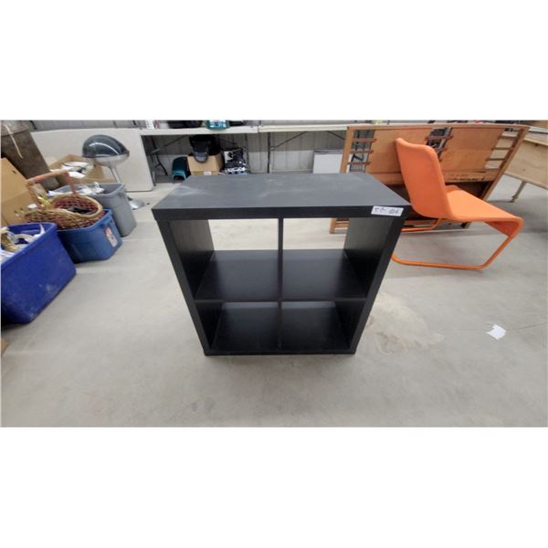 Black 4-Cube Storage Organizer Shelf Unit 30 x 30 x 15.6"