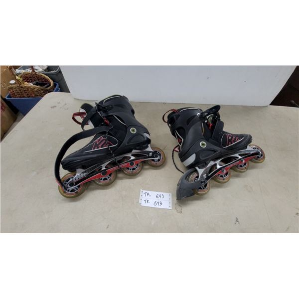 K2 Men's 84 Inline Skates with F.B.I. Frame and 84mm Wheels, Size 12 Roller Blades