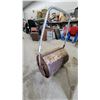 Image 2 : Manual Push Lawn Roller with Metal Cylinder and U-Shaped Handle 24" wide18" Diameter