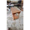 Image 2 : Pine Console Table with Plank Top, Lower Shelf, and Turned Legs28 x 18 x 48"