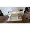 Image 2 : Singer Model 758 Sewing Machine in Walnut Coloured Cabinet with Drawers