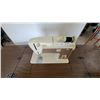Image 3 : Singer Model 758 Sewing Machine in Walnut Coloured Cabinet with Drawers
