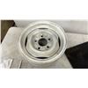 Image 2 : 16" 5-Lug Steel Trailer Wheel and Mud Flaps with Blue Chevy Bowtie Logo