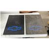 Image 4 : 16" 5-Lug Steel Trailer Wheel and Mud Flaps with Blue Chevy Bowtie Logo