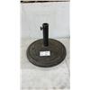 Image 1 : Cast Iron Patio Umbrella Stand Base with Celtic Knot Pattern