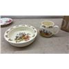 Image 2 : Royal Doulton Bunnykins Children's Bowl and Mug with Assorted Teacups & Saucers