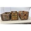 Image 4 : Vintage 7UP and Blackwoods Wooden Beverage Crates with Coca-Cola and Hires Bottles and More