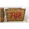 Image 7 : Vintage 7UP and Blackwoods Wooden Beverage Crates with Coca-Cola and Hires Bottles and More
