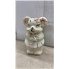Image 2 : Lefton Mr. and Mrs. Bear Ceramic Cookie Jar, White with Hand-Painted Details