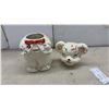 Image 3 : Lefton Mr. and Mrs. Bear Ceramic Cookie Jar, White with Hand-Painted Details