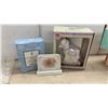 Image 2 : Large Collection Precious Moments Enesco October Melody Rocking Horse Bank, Clock, Figurines, and