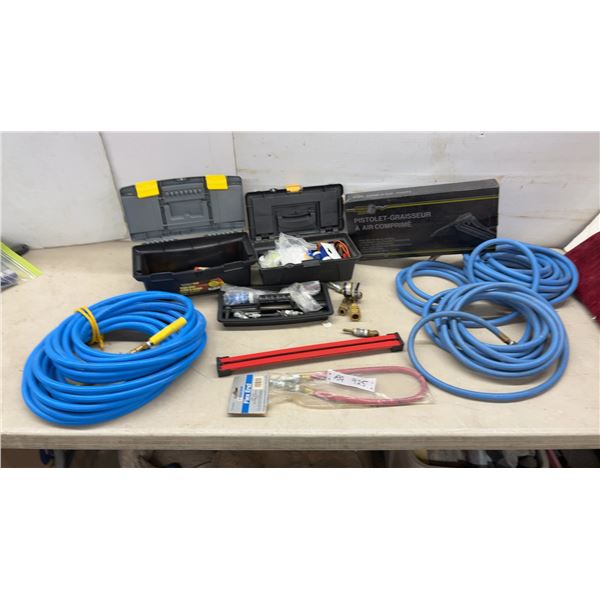 PVC Air Hoses 3/8" Inner Diameter 300 PSI, Air Grease Gun, Air Fittings and More