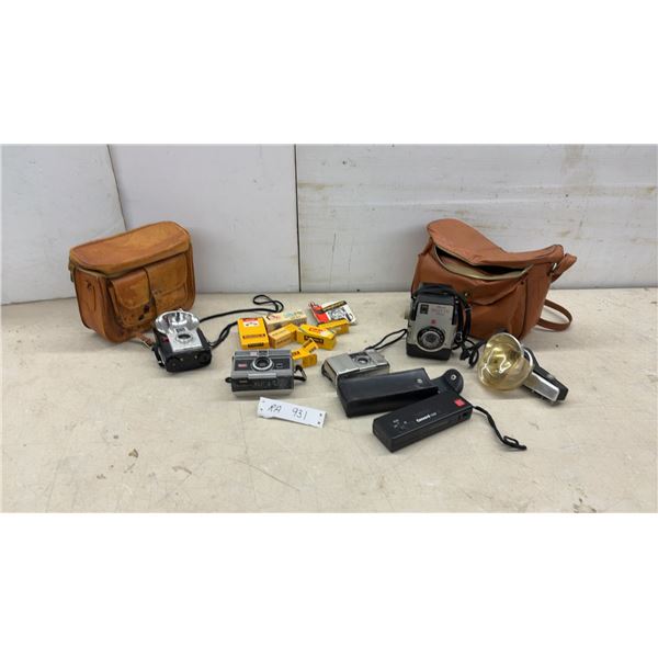 Kodak Brownie Bull's-Eye Camera, Concord 110EF Camera, Vintage Flash Unit, and More