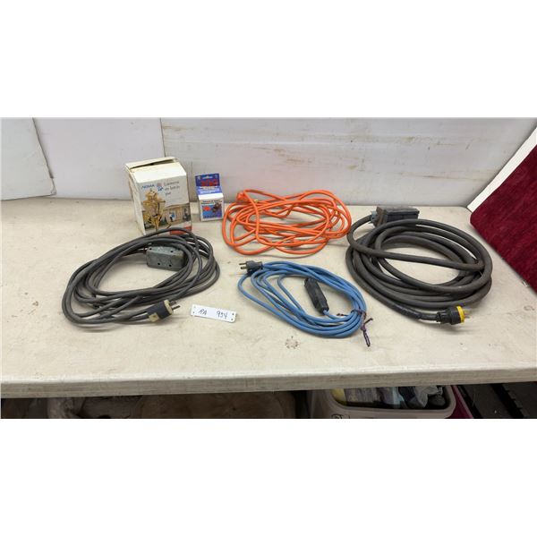 Heavy-Duty Extension Cords with Quad Outlet Box, NOMA Brass Lantern, and More