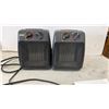 Image 2 : Two Airworks CH2700C PTC Ceramic Portable Electric Heaters with Manual
