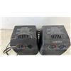 Image 3 : Two Airworks CH2700C PTC Ceramic Portable Electric Heaters with Manual