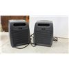 Image 4 : Two Airworks CH2700C PTC Ceramic Portable Electric Heaters with Manual