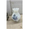 Image 6 : Abalone Shell Lamp, Metal Oil Lamp with Glass Chimney, and Milk Glass Lamp Shade