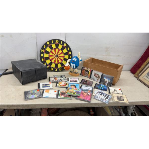 M&M's Basketball Character Candy Dispenser, Dartboard, Music CDs, and More