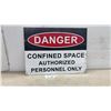 Image 1 : Danger Confined Space Authorized Personnel Only Sign, 18 x 24"
