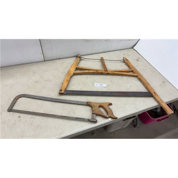 Vintage Meat Saw & Bow Saw