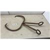 Image 1 : Antique Forged Iron Ice Tongs