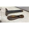 Image 10 : Antique Cast Iron No. 16 Screw Jack, Cobbler's Shoe Form, Dog Hames, and More