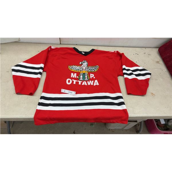 Athletic Knit Superstar Mesh M.P. Ottawa Hockey Jersey, Men's XL, Red